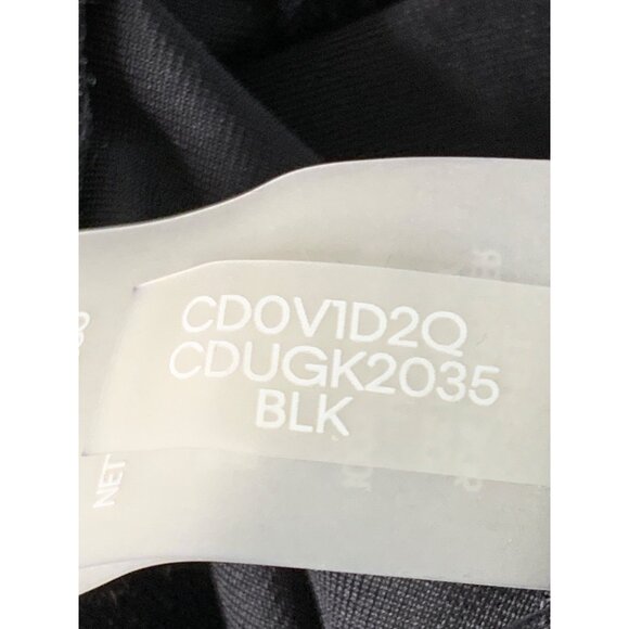 Calvin Klein Black Velvet Dress With Embellished Pouf Sleeves Holiday Size 8 NWT - Picture 12 of 12